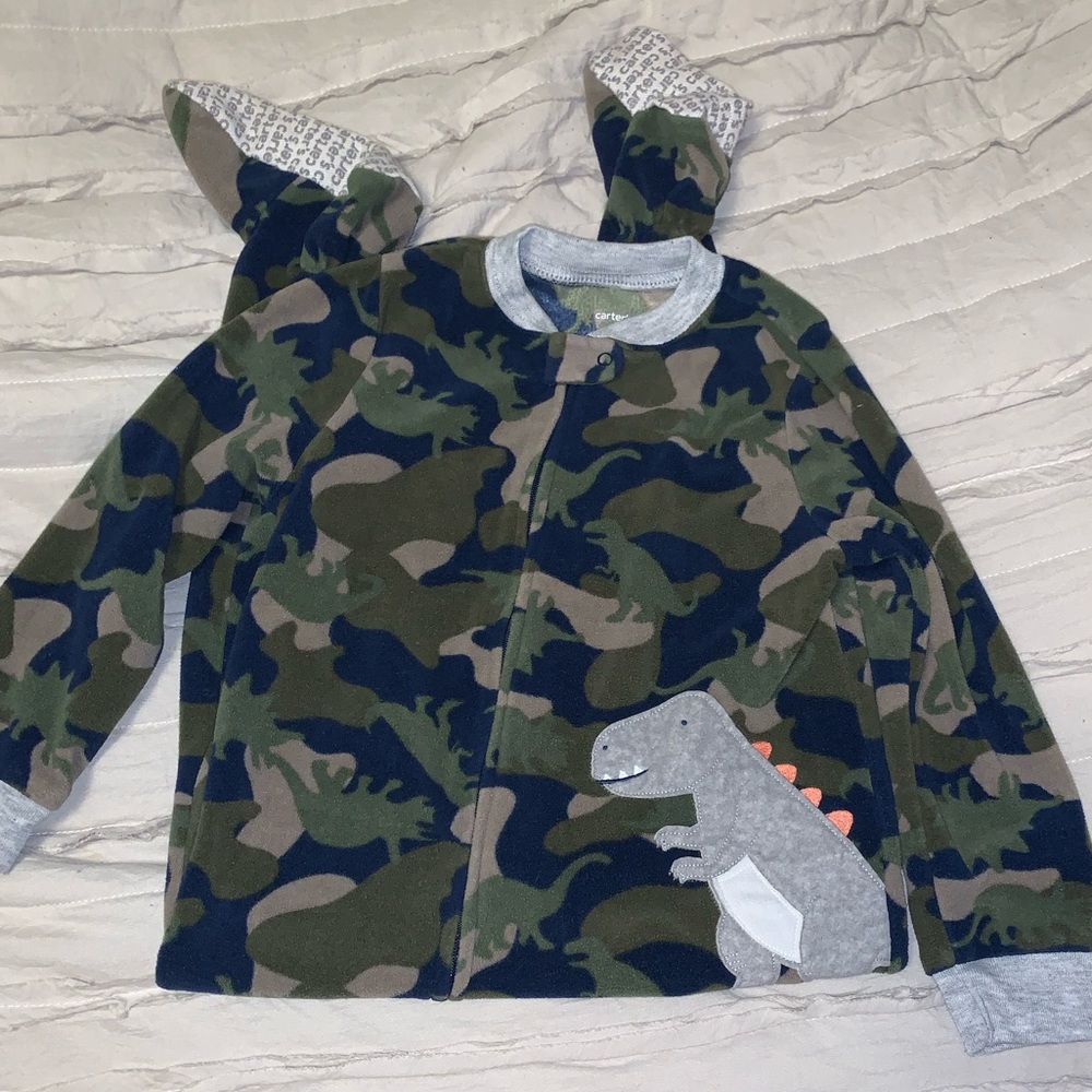 5/$25!!!  Dinosaur Camo Footie PJs by Carter’s Super Soft!